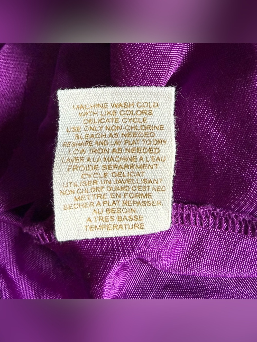 VINTAGE FREE PEOPLE Y2K Purple V-Neck Adjustable Strap S/P Babydoll Camisole - Picture 13 of 14